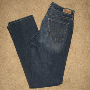 Womens LEVIS 505 Straight Stretch Jeans 4